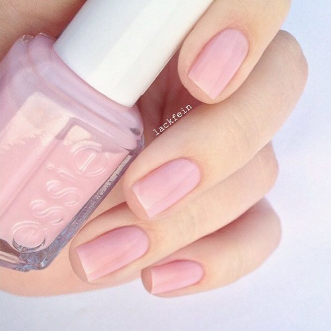 blush pink nails